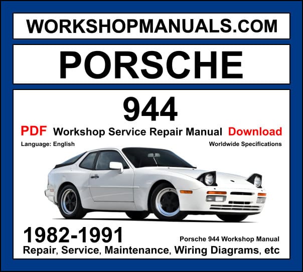 1983 PORSCHE 944 SERVICE MANUAL PDF visual data 5